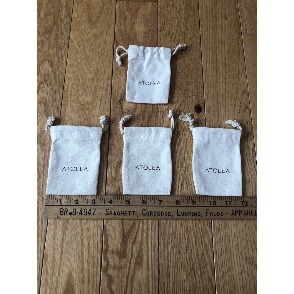 NEW Atolea Jewelry Drawstring Canvas Gift Necklace Bracelet Storage‎ Bags (4)
